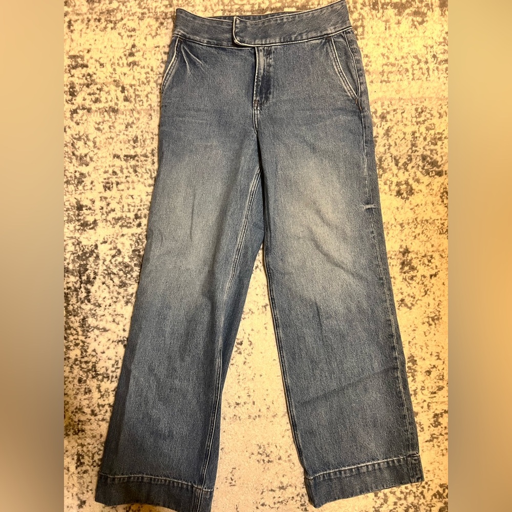Express Light Blue Wide Leg Jeans